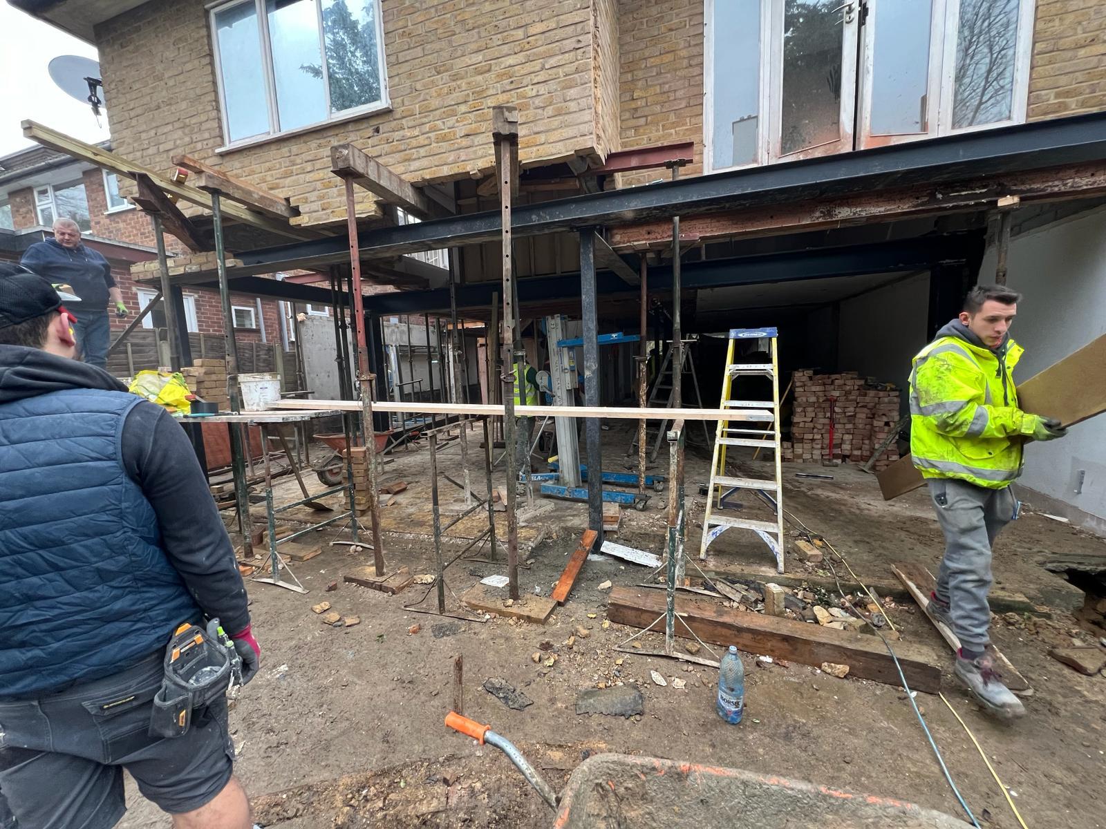 Recent building project by Hozea Construction in North London