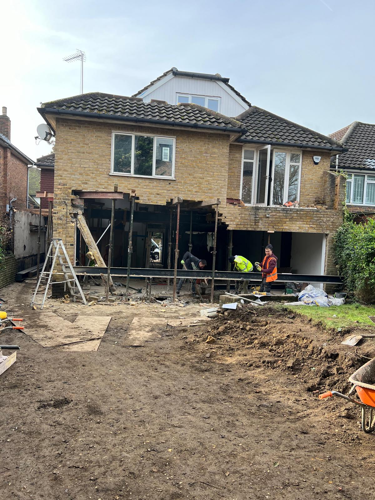 Recent building project by Hozea Construction in North London